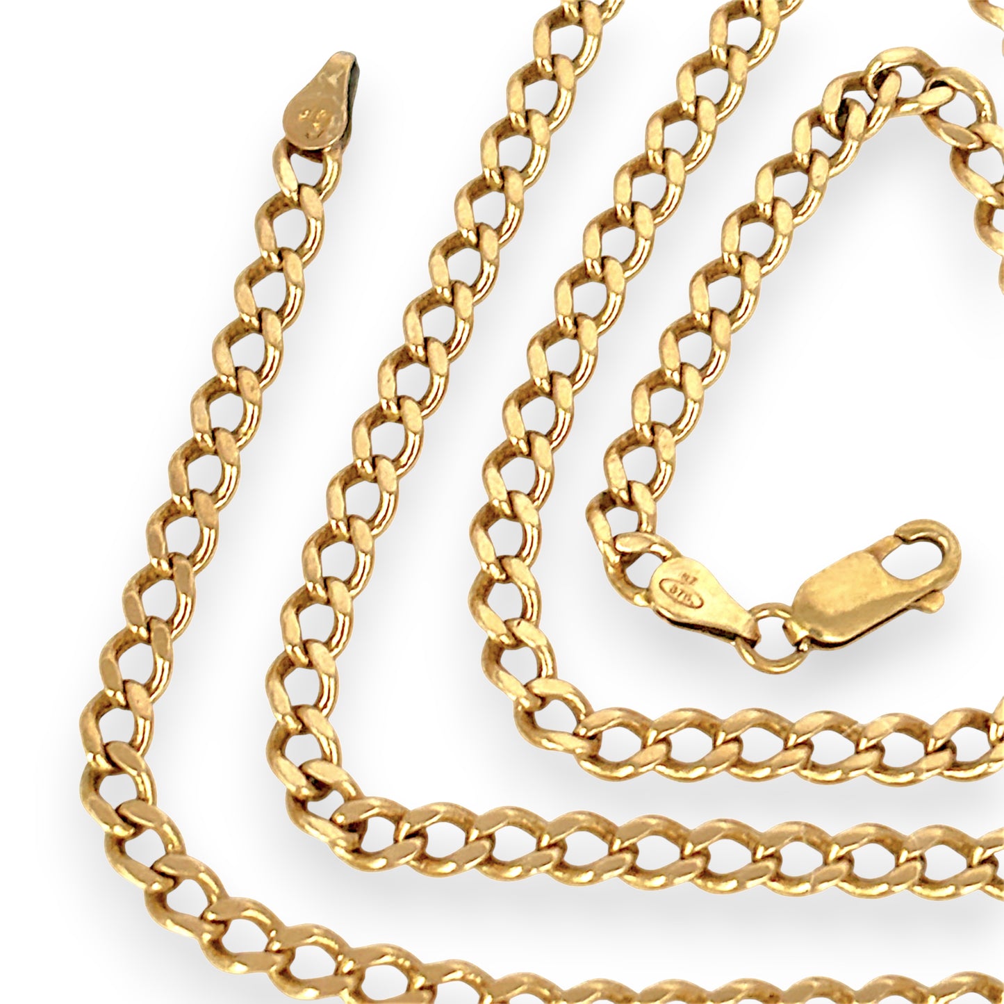 GOLD DEAL | 9ct (9K) Gold NZ, Traditional Style Confident Curb Link Chain 64cm