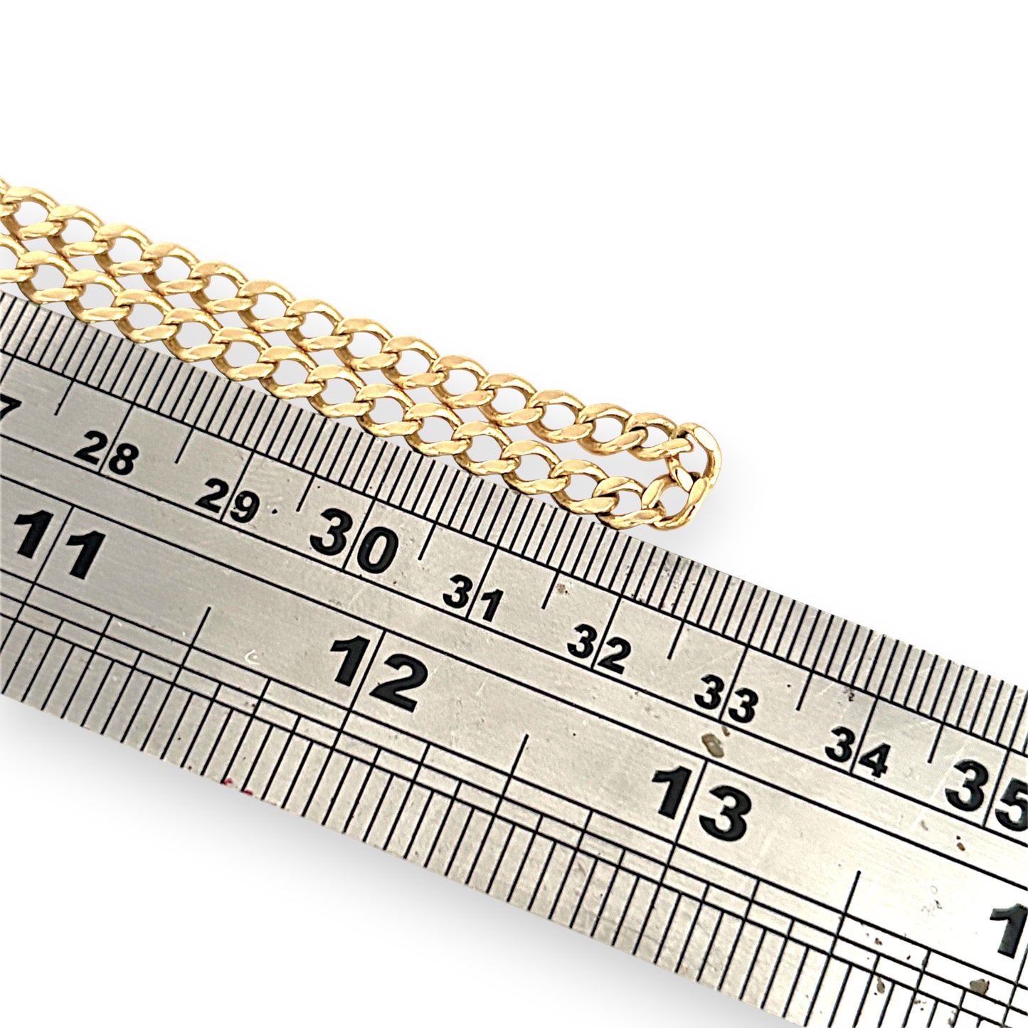 GOLD DEAL | 9ct (9K) Gold NZ, Traditional Style Confident Curb Link Chain 64cm