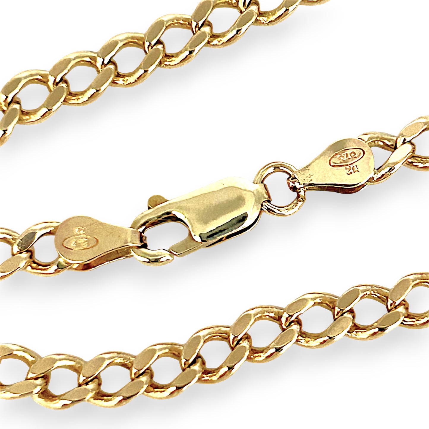 GOLD DEAL | 9ct (9K) Gold NZ, Confident Curb Link Refurbished Chain 64cm