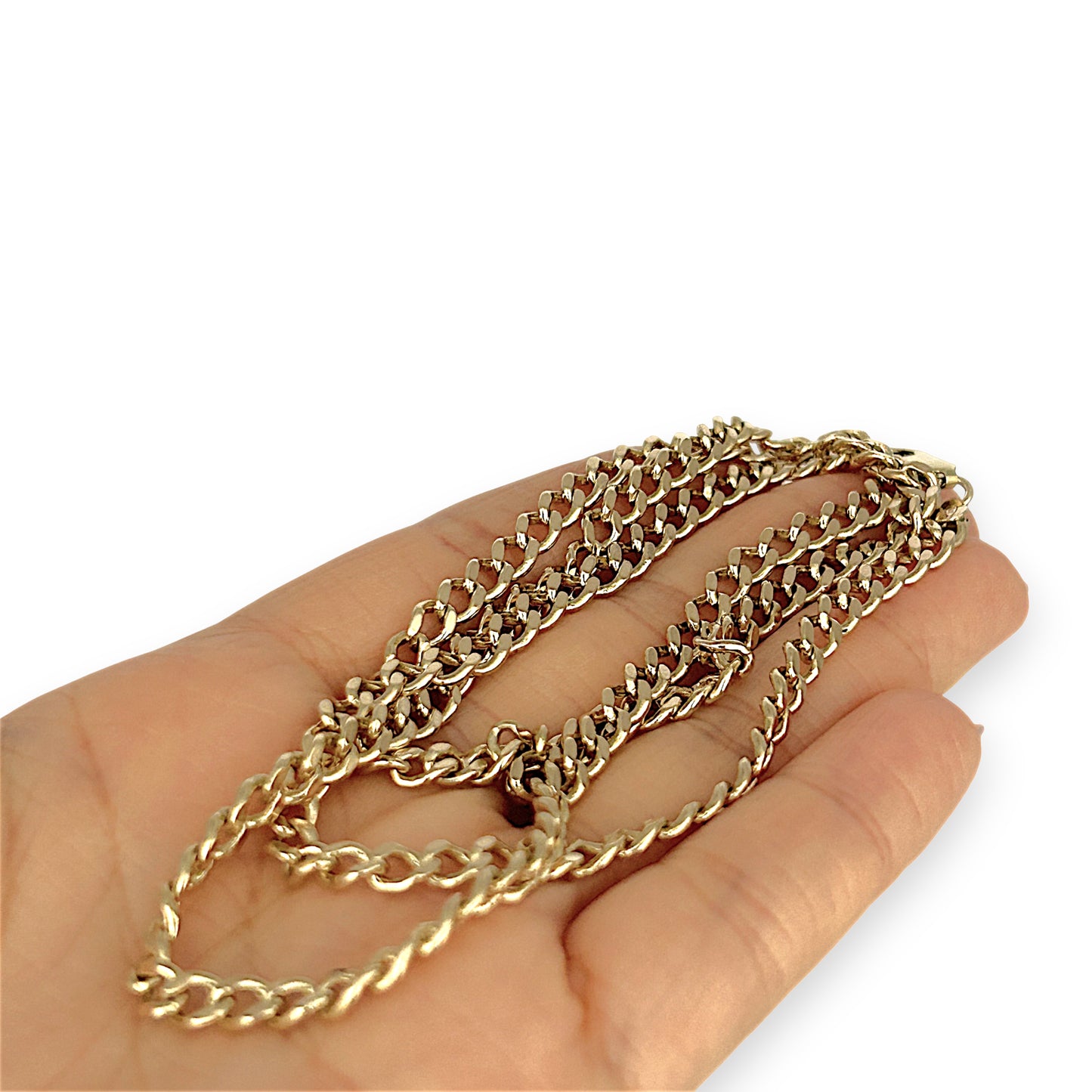 GOLD DEAL | 9ct (9K) Gold NZ, Confident Curb Link Refurbished Chain 64cm