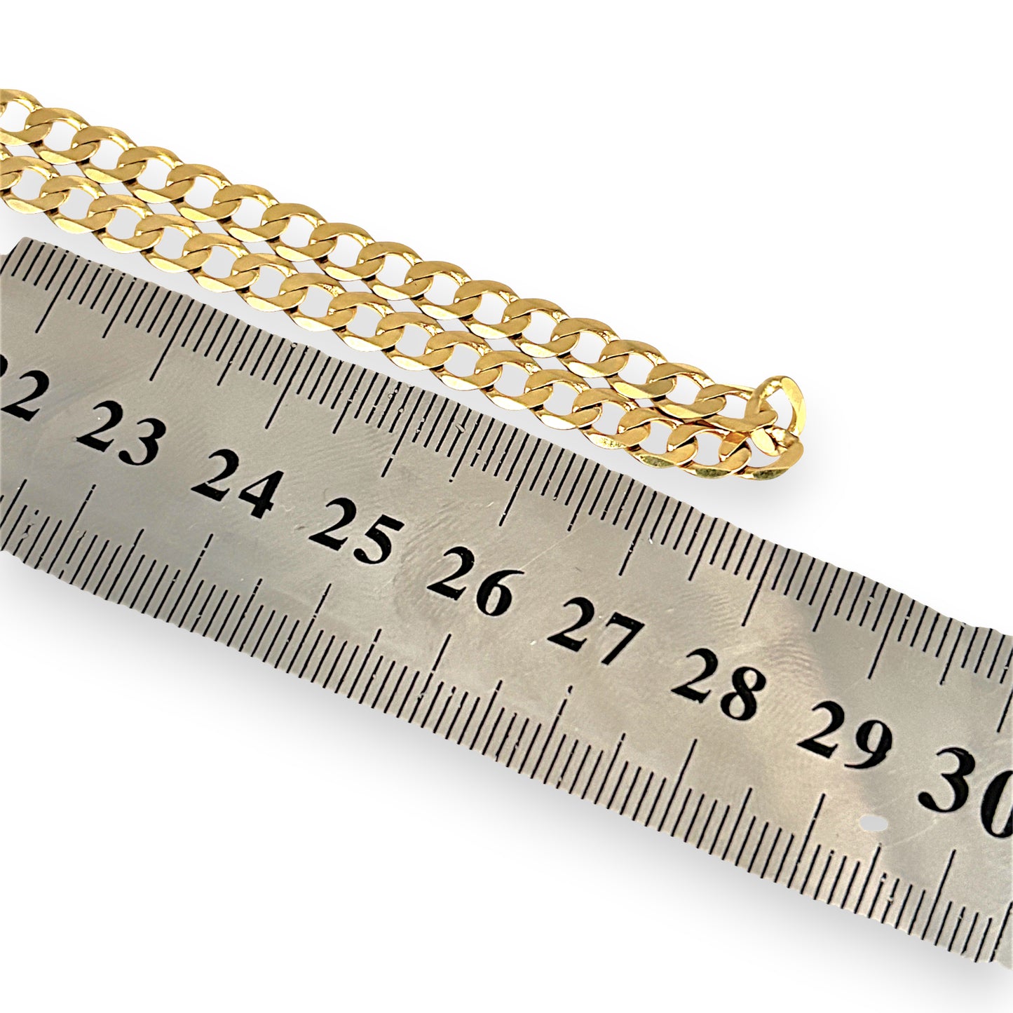 GOLD DEAL | 9ct (9K) Gold Elegant Flow Curb Chain 55cm