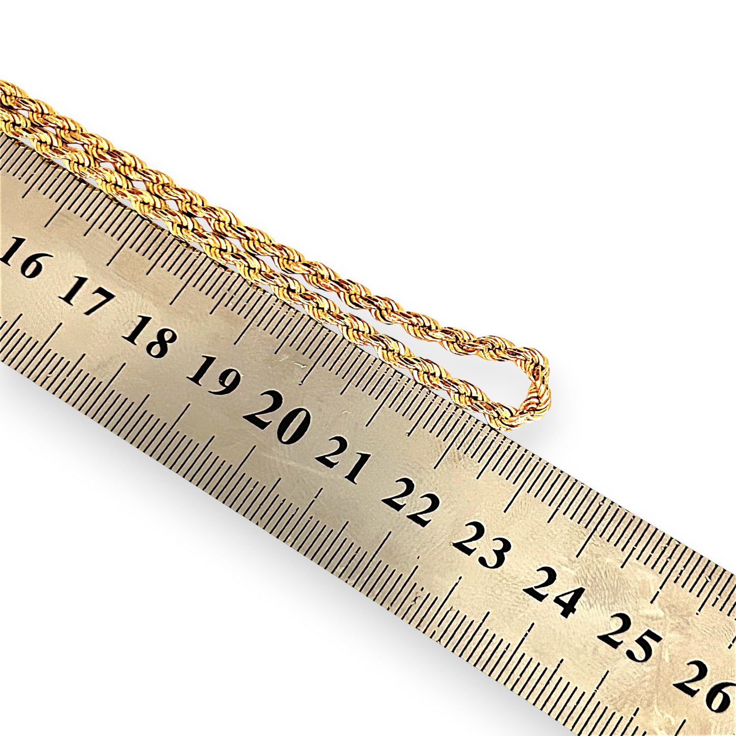 GOLD DEAL | 9ct (9K) Gold Prince of Wales Rope Chain 45cm Valuation $4,600