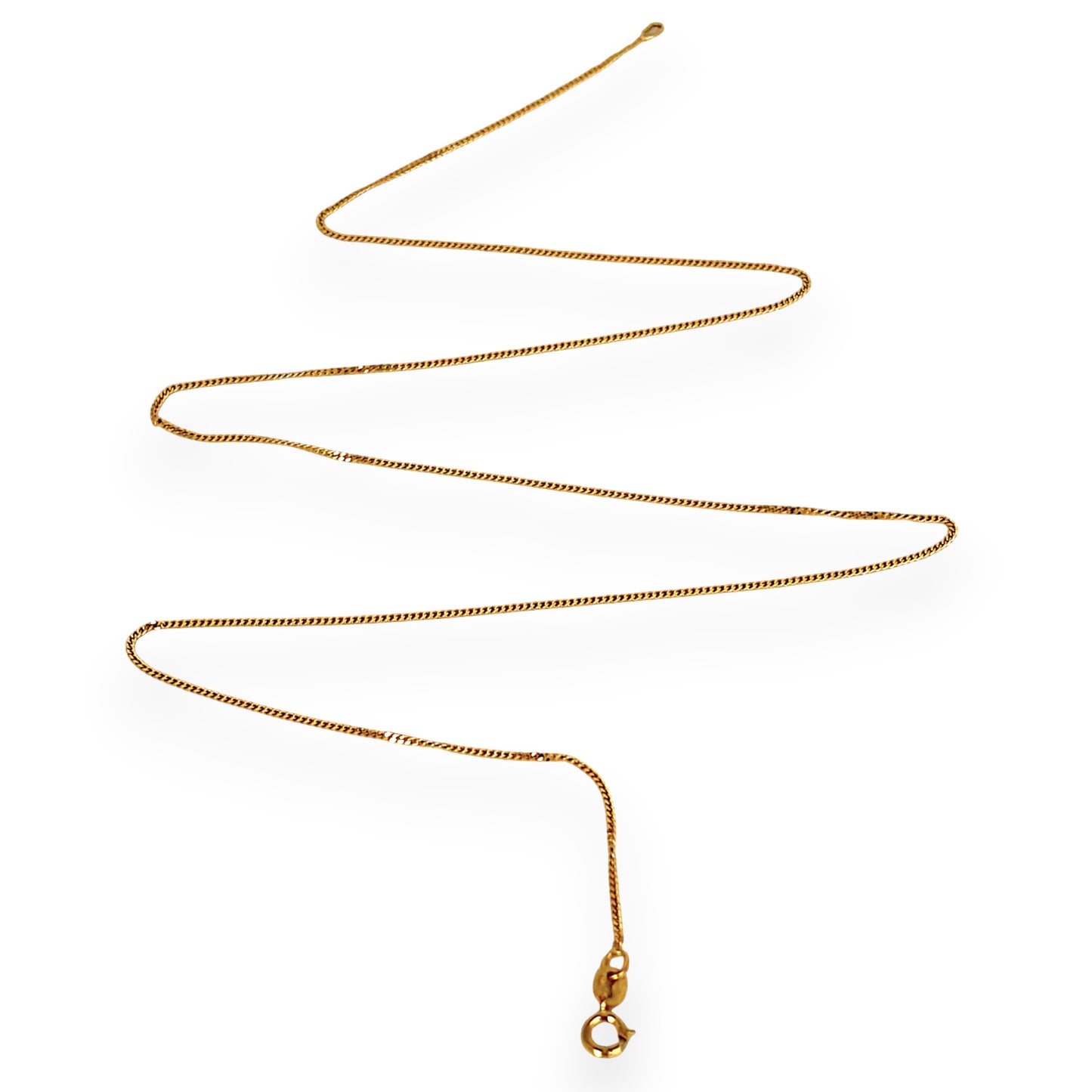 GOLD DEAL | 9ct (9K) Gold Sleek Lightweight, Polished Elegance Curb Link Chain 45cm