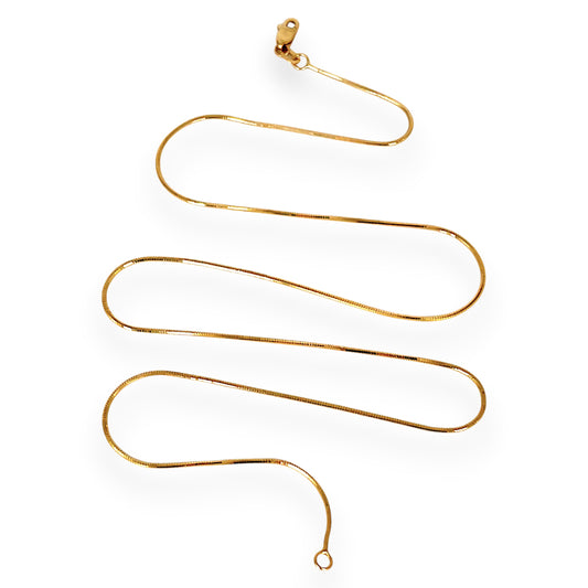 GOLD DEAL | 9ct (9K) Gold Fluid Elegance - Soft Silky Snake Chain 47cm