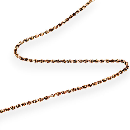 GOLD DEAL | 9ct (9K) Gold Medium Weight Twisted Rope Chain 50cm