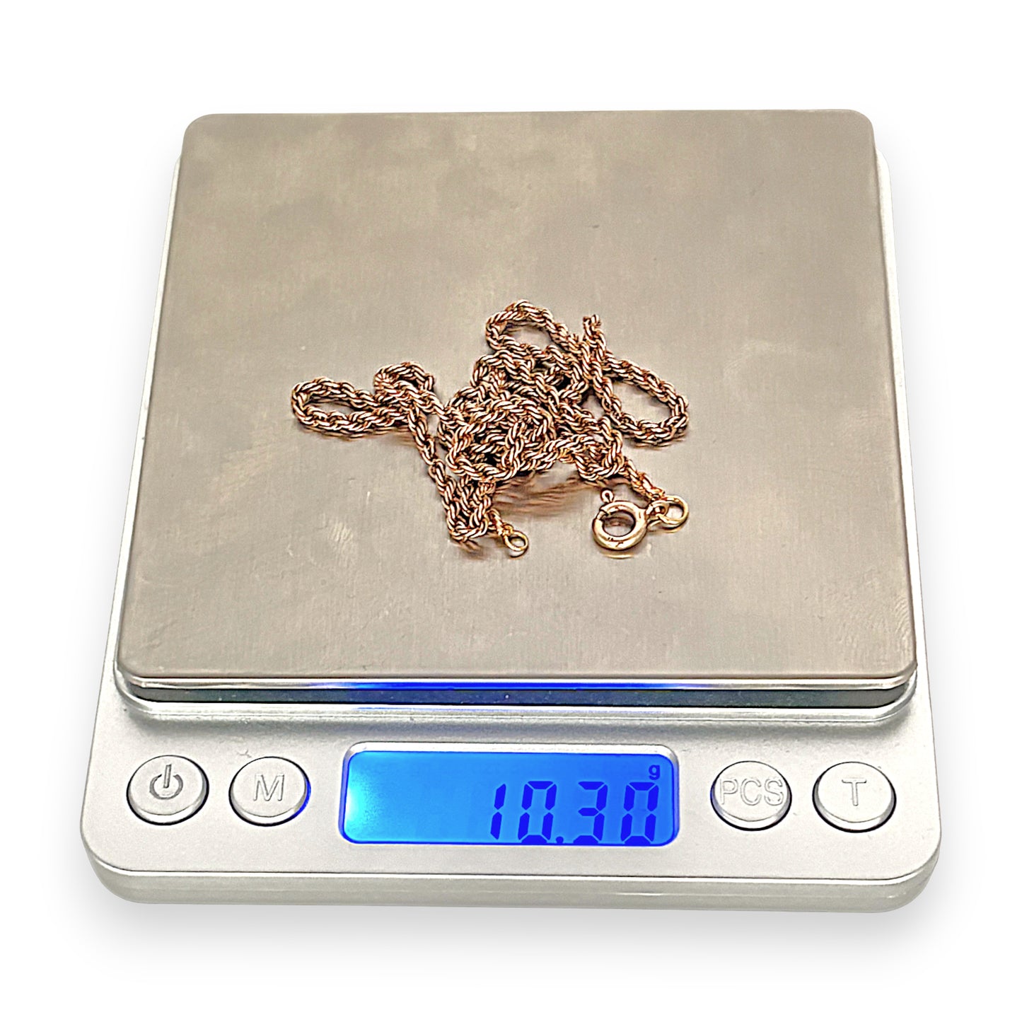 GOLD DEAL | 9ct (9K) Gold Medium Weight Twisted Rope Chain 50cm