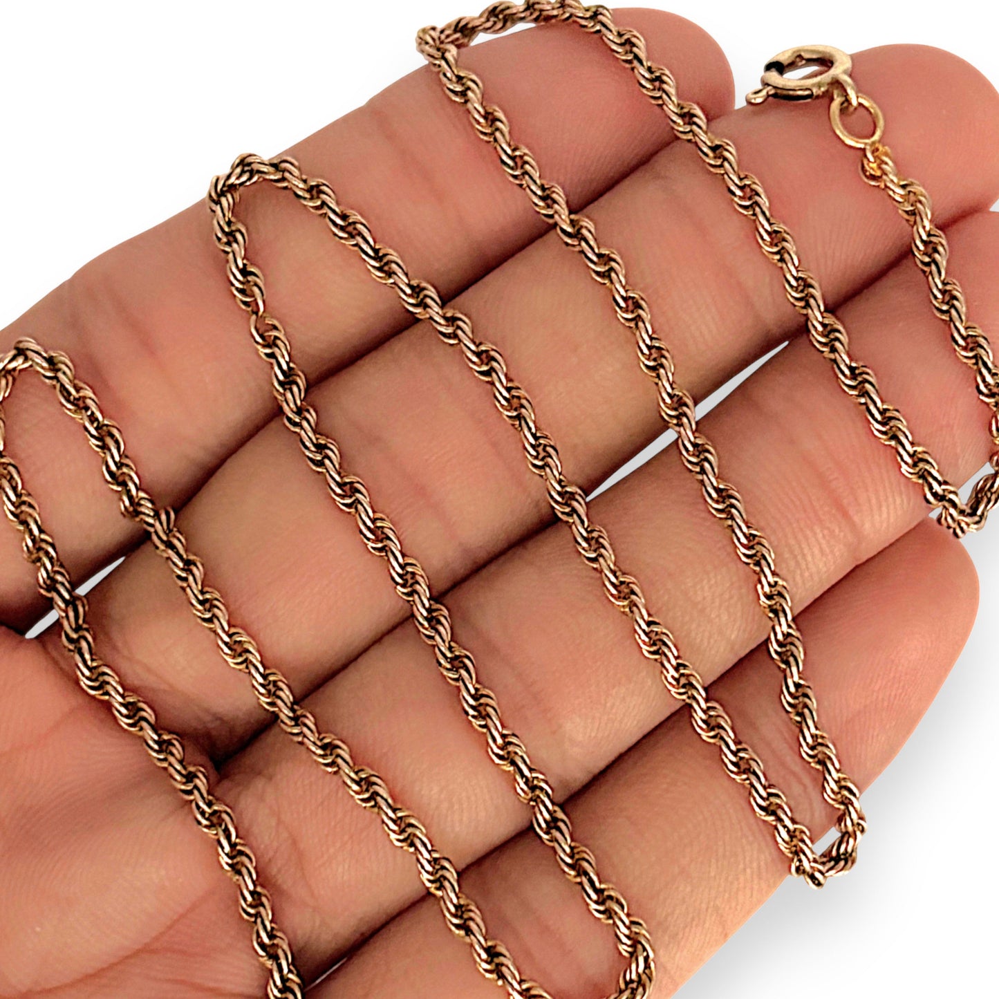 GOLD DEAL | 9ct (9K) Gold Medium Weight Twisted Rope Chain 50cm