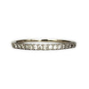 GOLD DEAL | 9ct (9K) White Gold Lustra Diamond Band Size N1/2