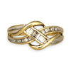 GOLD DEAL | 9ct (9K) Y/W Gold Eternal Harmony Diamond Weave Ring Size P
