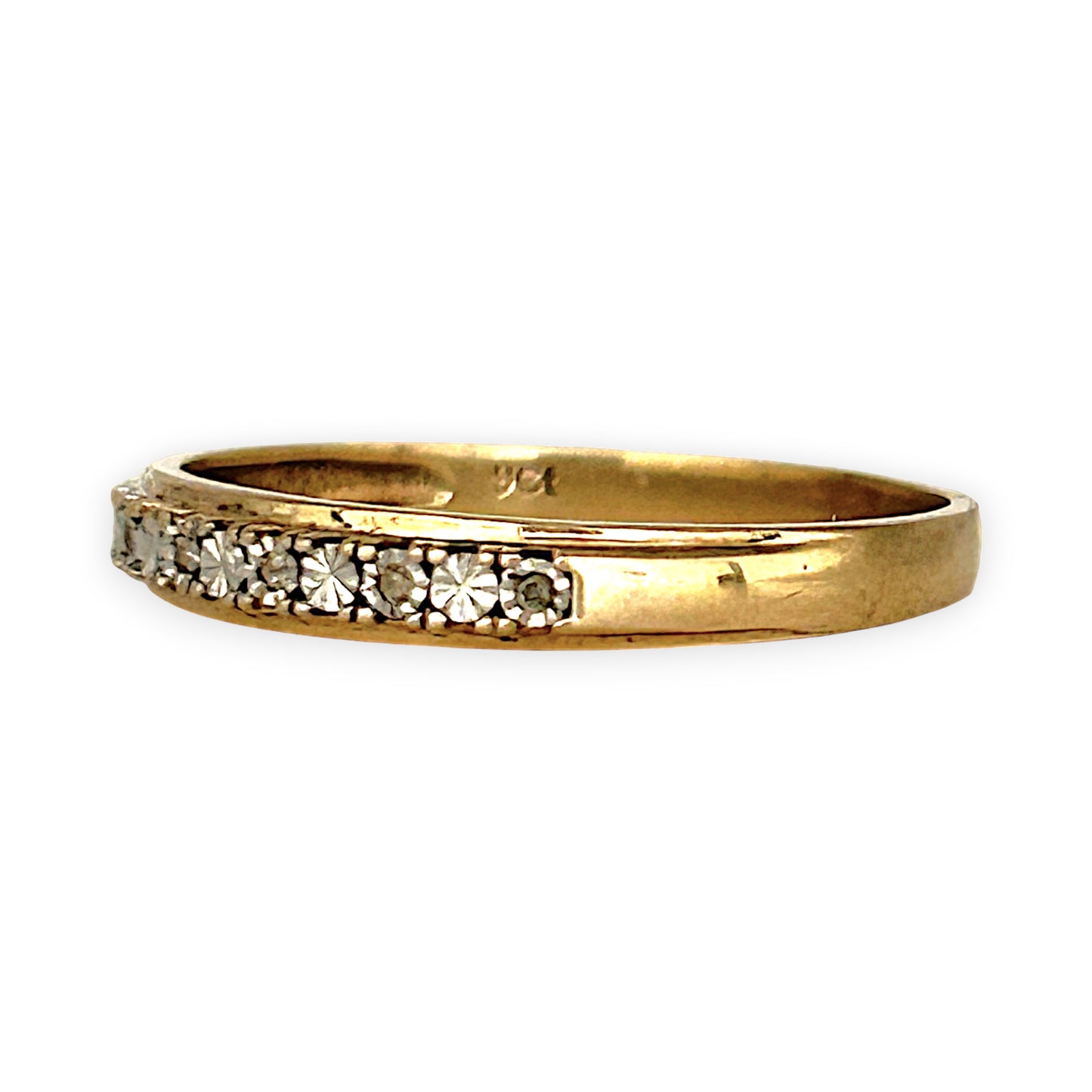 GOLD DEAL | 9ct (9K) Gold PROUNDS Linea Diamond Channel Ring Q1/2
