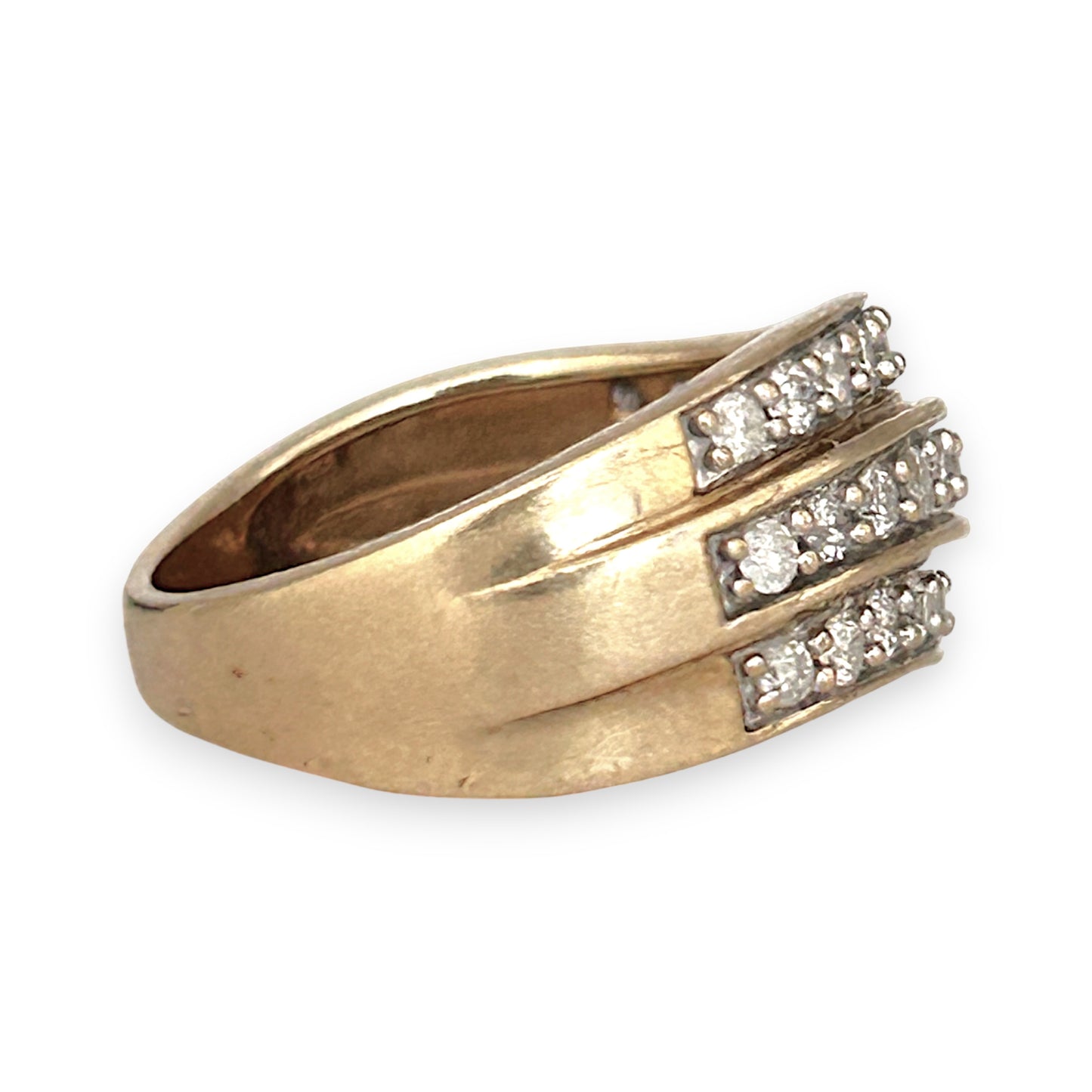 GOLD DEAL | FLASH SALE 9ct (9K) Gold Mesmerizing Diamond 0.75ct Dress Ring Valuation $2,450
