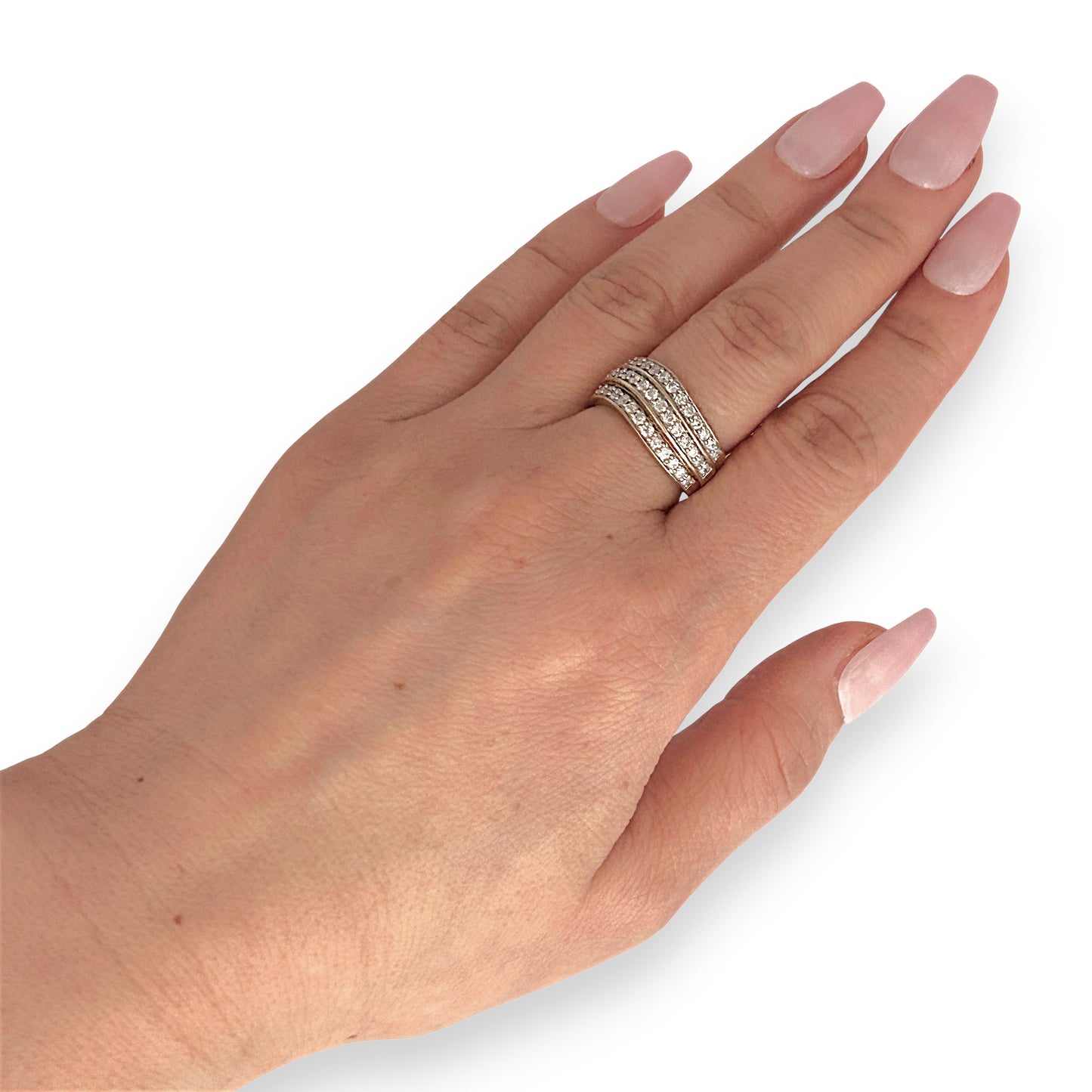 GOLD DEAL | FLASH SALE 9ct (9K) Gold Mesmerizing Diamond 0.75ct Dress Ring Valuation $2,450