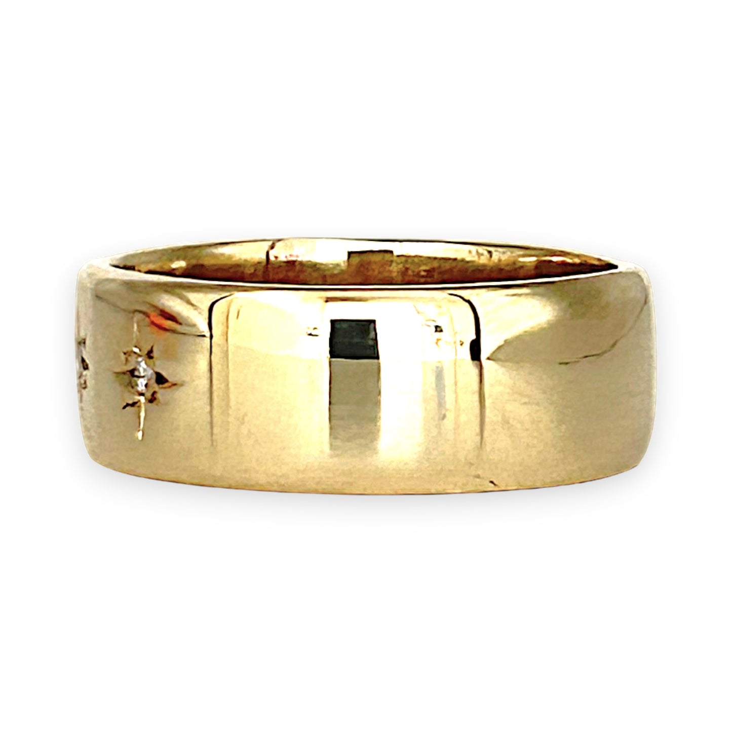 GOLD DEAL | 9ct (9K) Gold Diamond and Five Star Band Refurbished