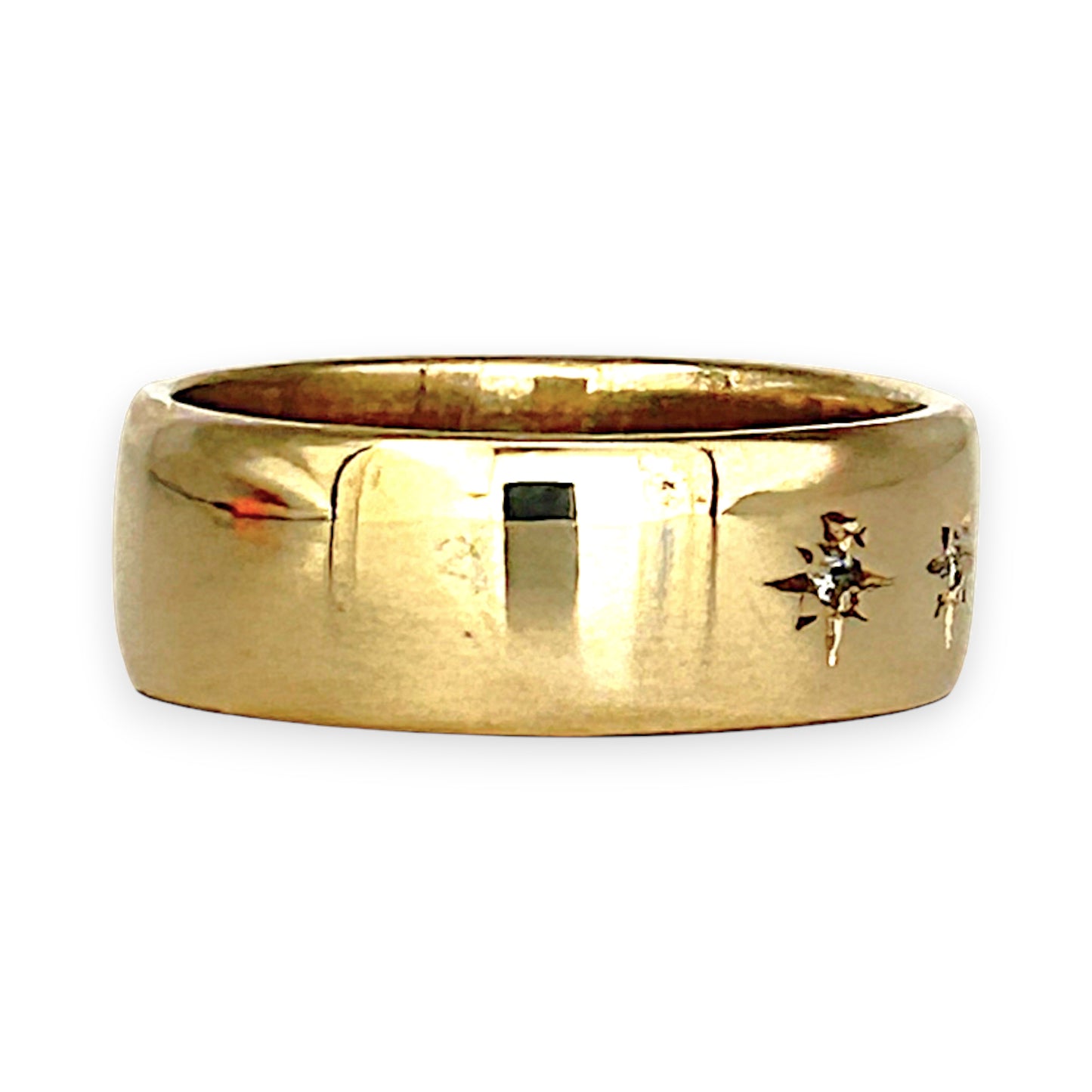 GOLD DEAL | 9ct (9K) Gold Diamond and Five Star Band Refurbished