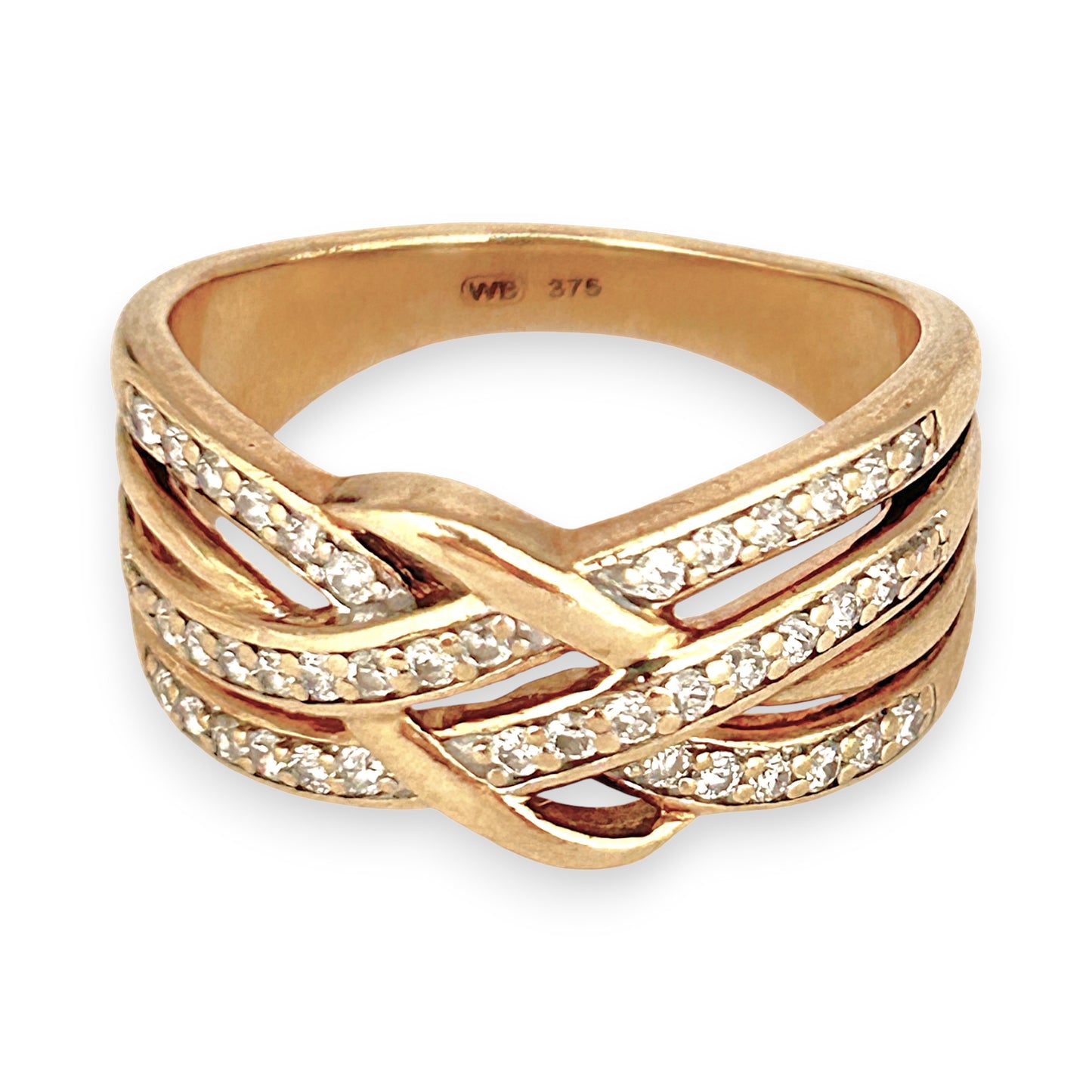 GOLD DEAL | FLASH SALE 9ct (9K) Gold Enchanting Diamond 0.50ct Ring Valuation $2,800