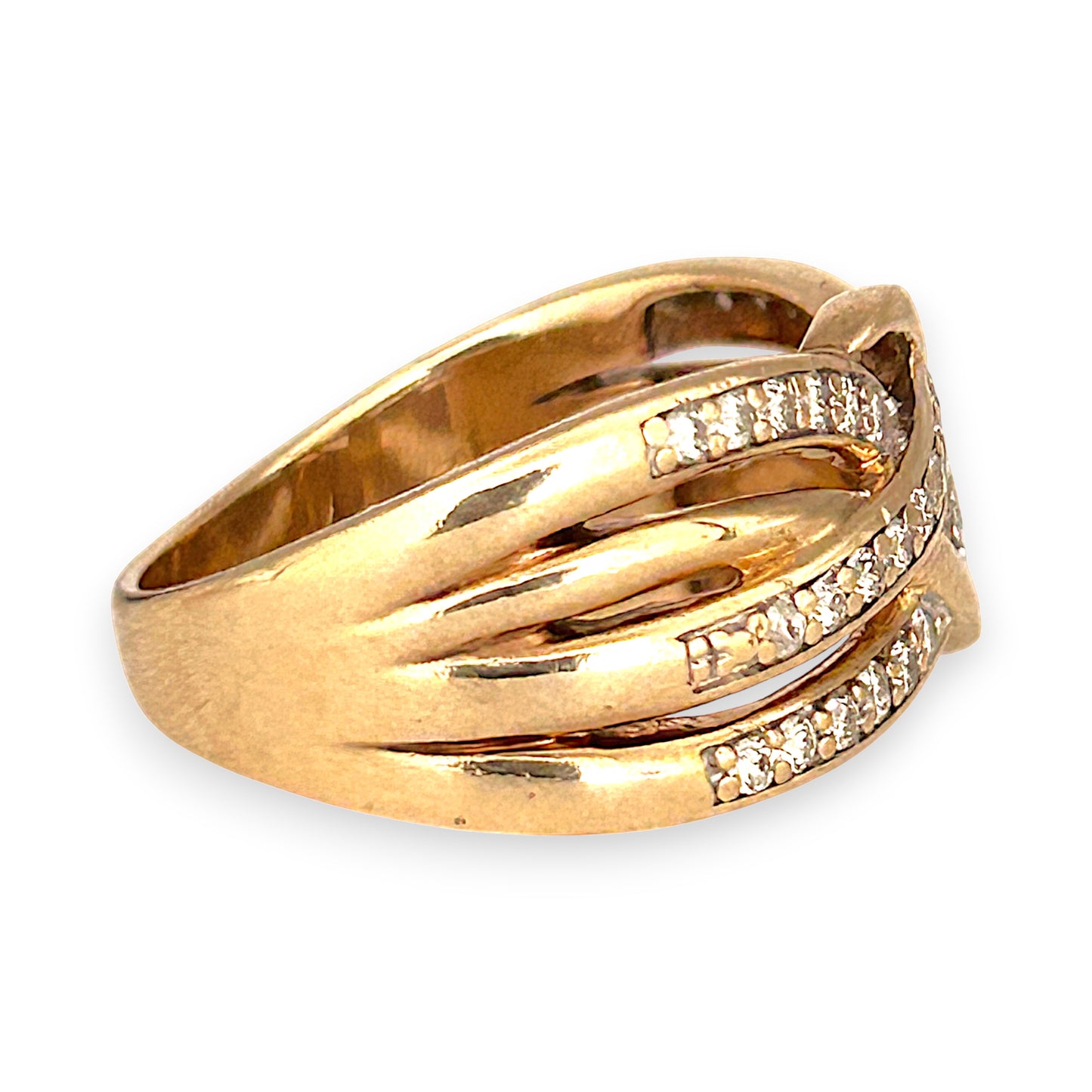 GOLD DEAL | FLASH SALE 9ct (9K) Gold Enchanting Diamond 0.50ct Ring Valuation $2,800