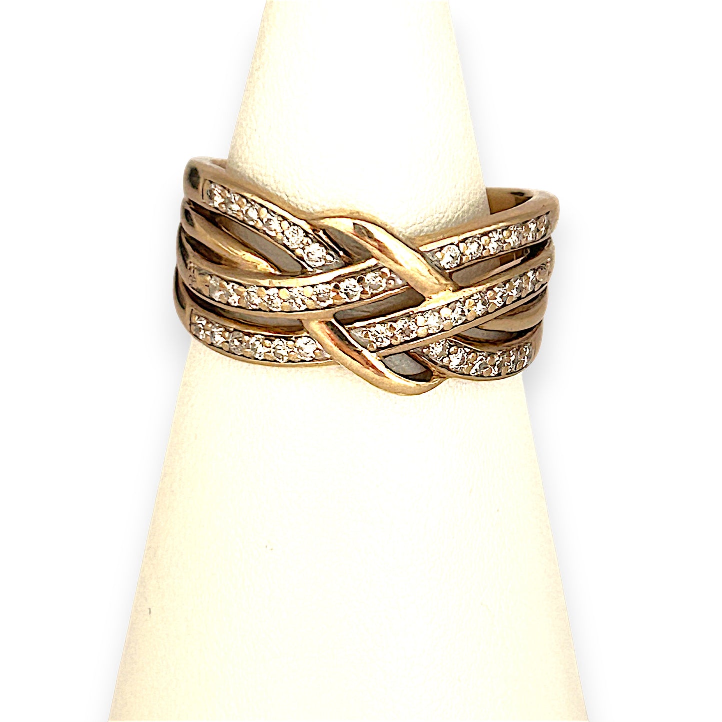 GOLD DEAL | FLASH SALE 9ct (9K) Gold Enchanting Diamond 0.50ct Ring Valuation $2,800