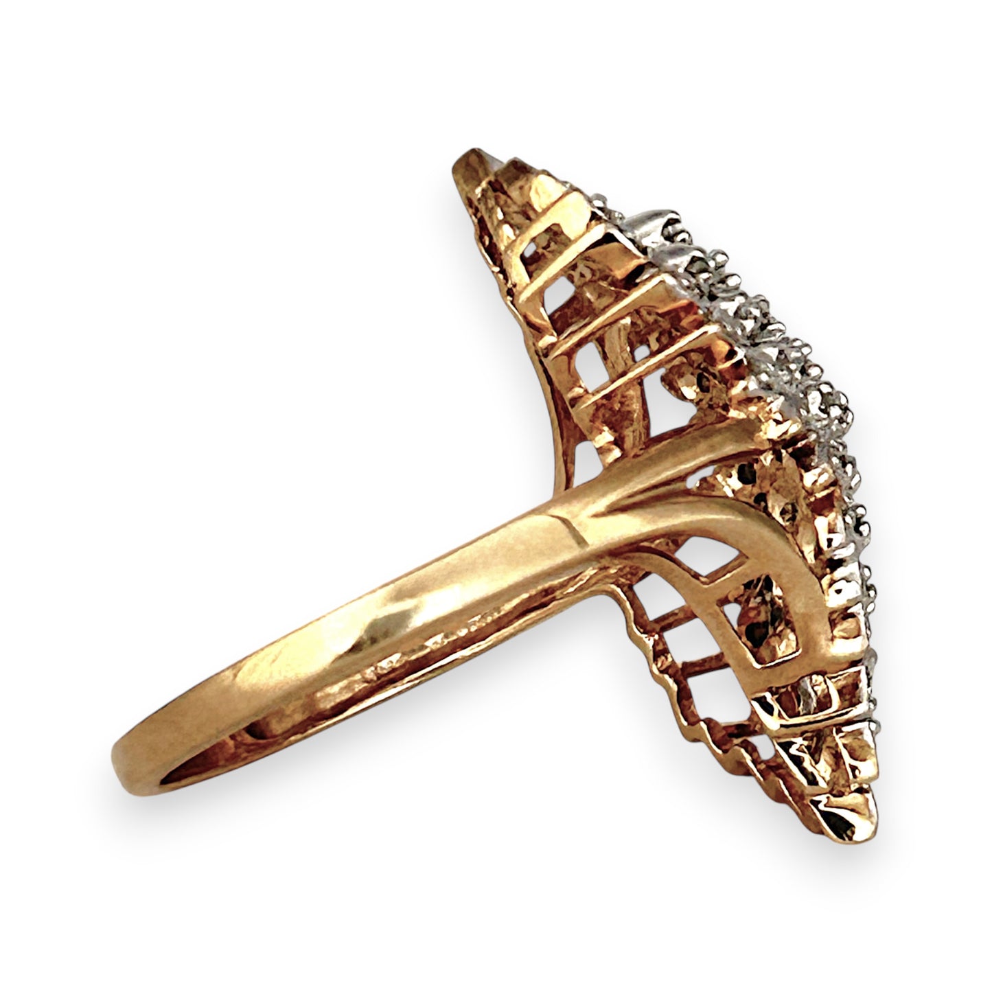 GOLD DEAL | FLASH SALE 9ct (9K) Gold Divine Diamond 0.25ct Cluster Ring Valuation $1,550