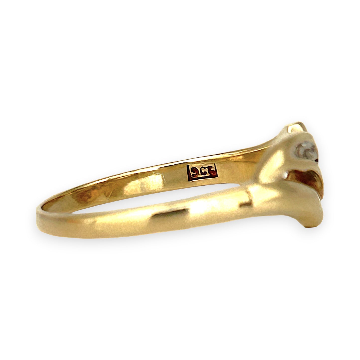 GOLD DEAL | 9ct (9K) Gold Refurbished Twilight Wave Diamond Ring Size O