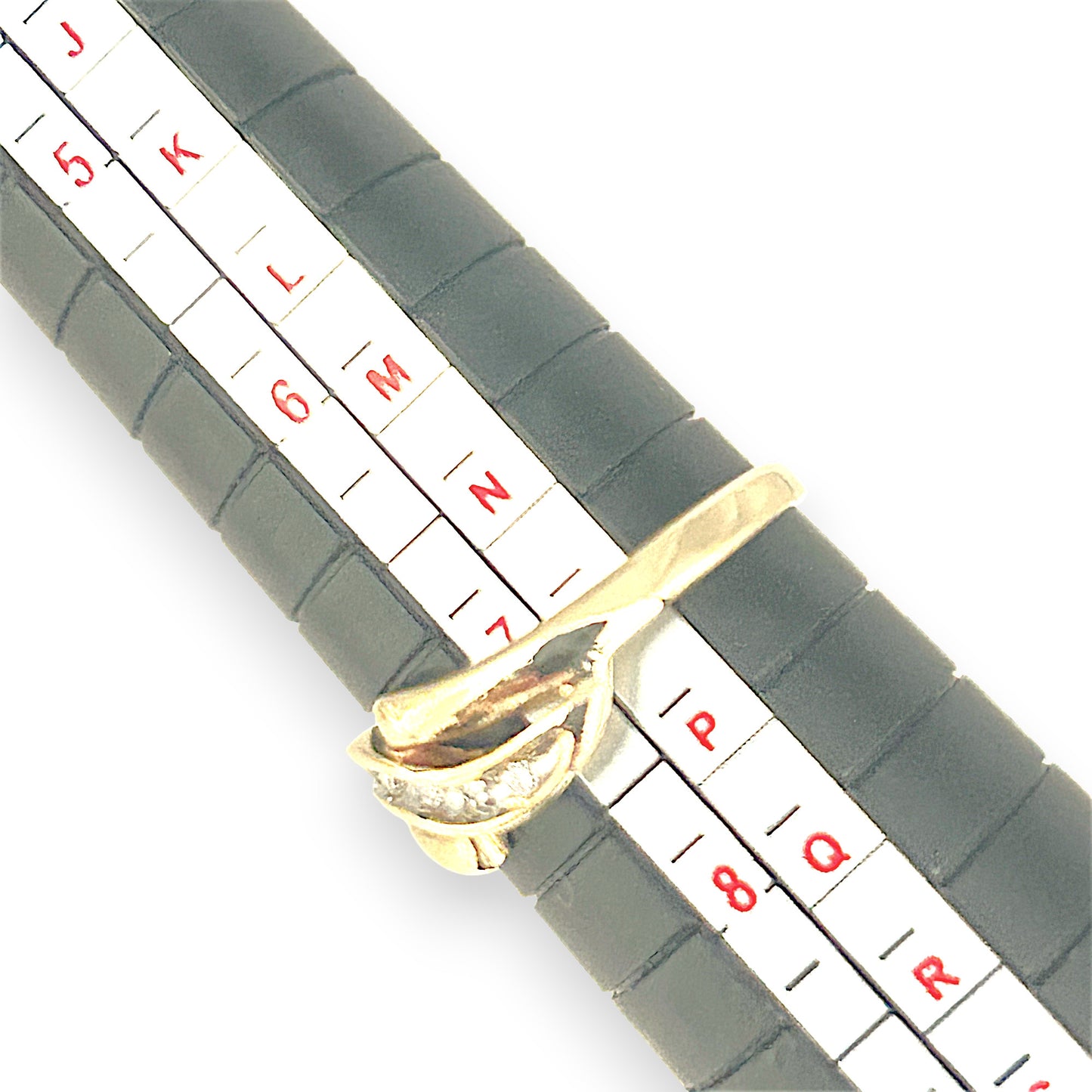 GOLD DEAL | 9ct (9K) Gold Refurbished Twilight Wave Diamond Ring Size O