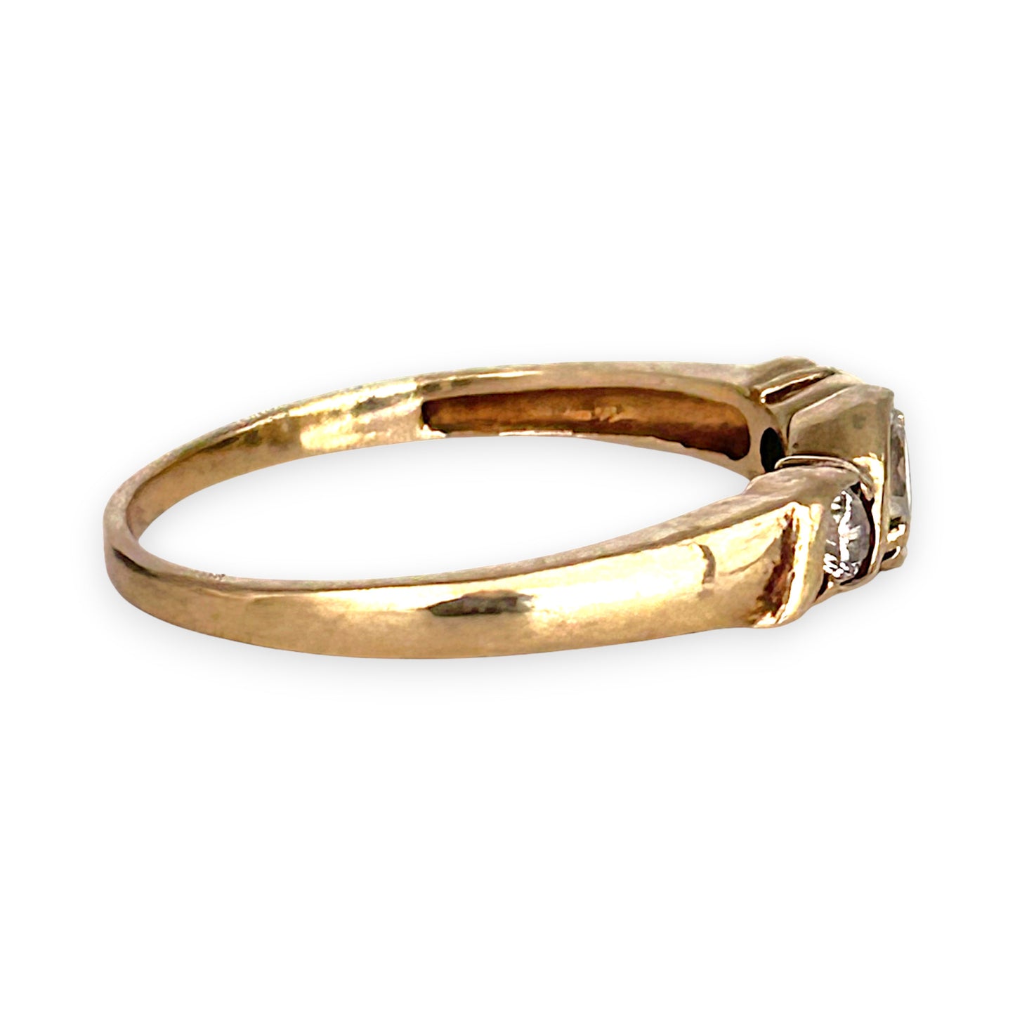 GOLD DEAL | 9ct (9K) Gold Trio Sparkle Ring