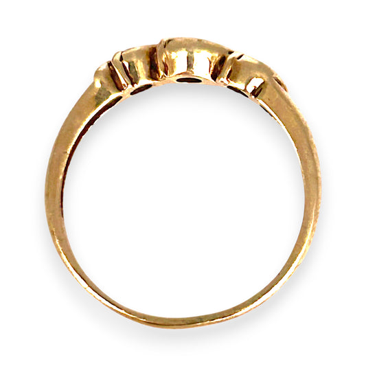 GOLD DEAL | 9ct (9K) Gold Trio Sparkle Ring
