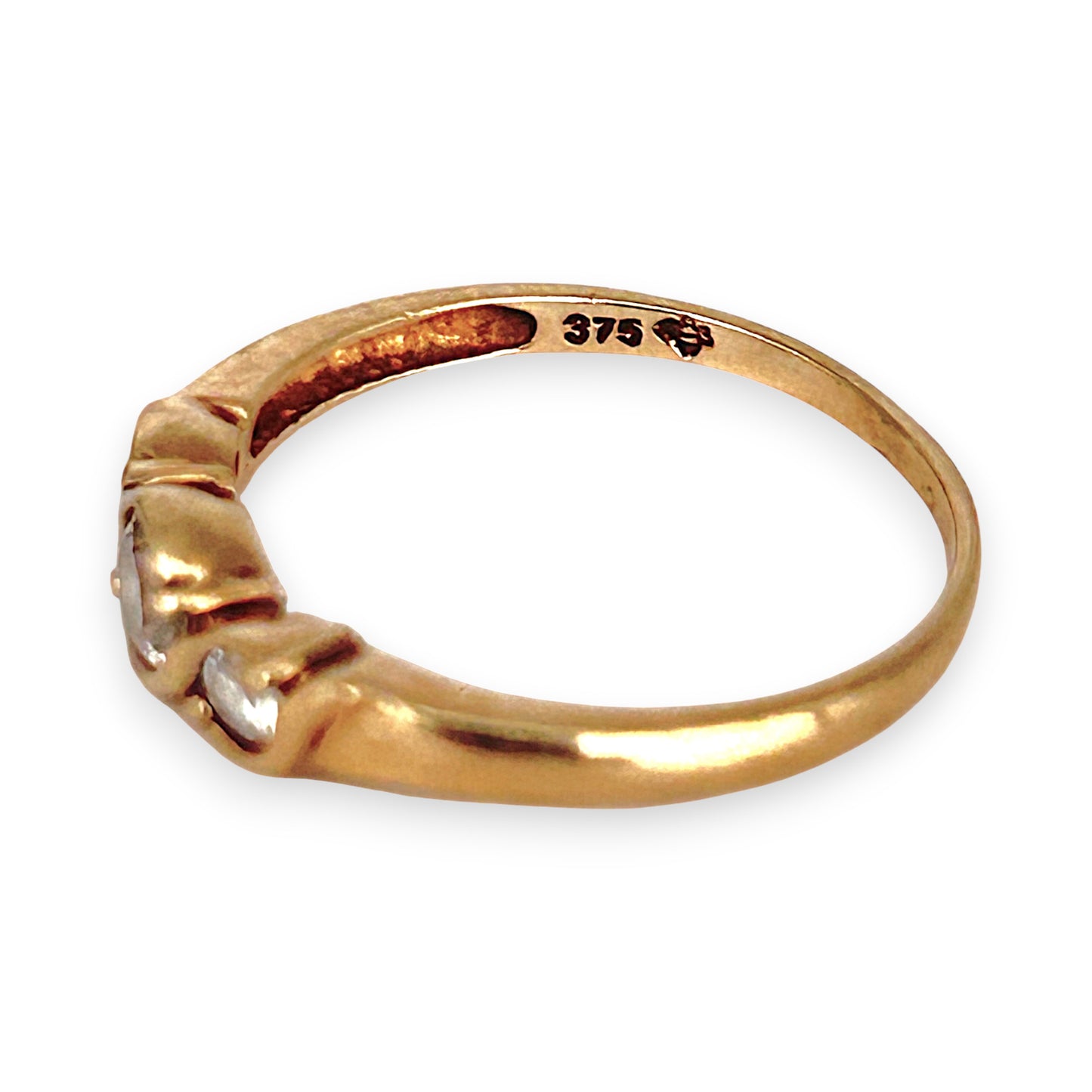 GOLD DEAL | 9ct (9K) Gold Trio Sparkle Ring