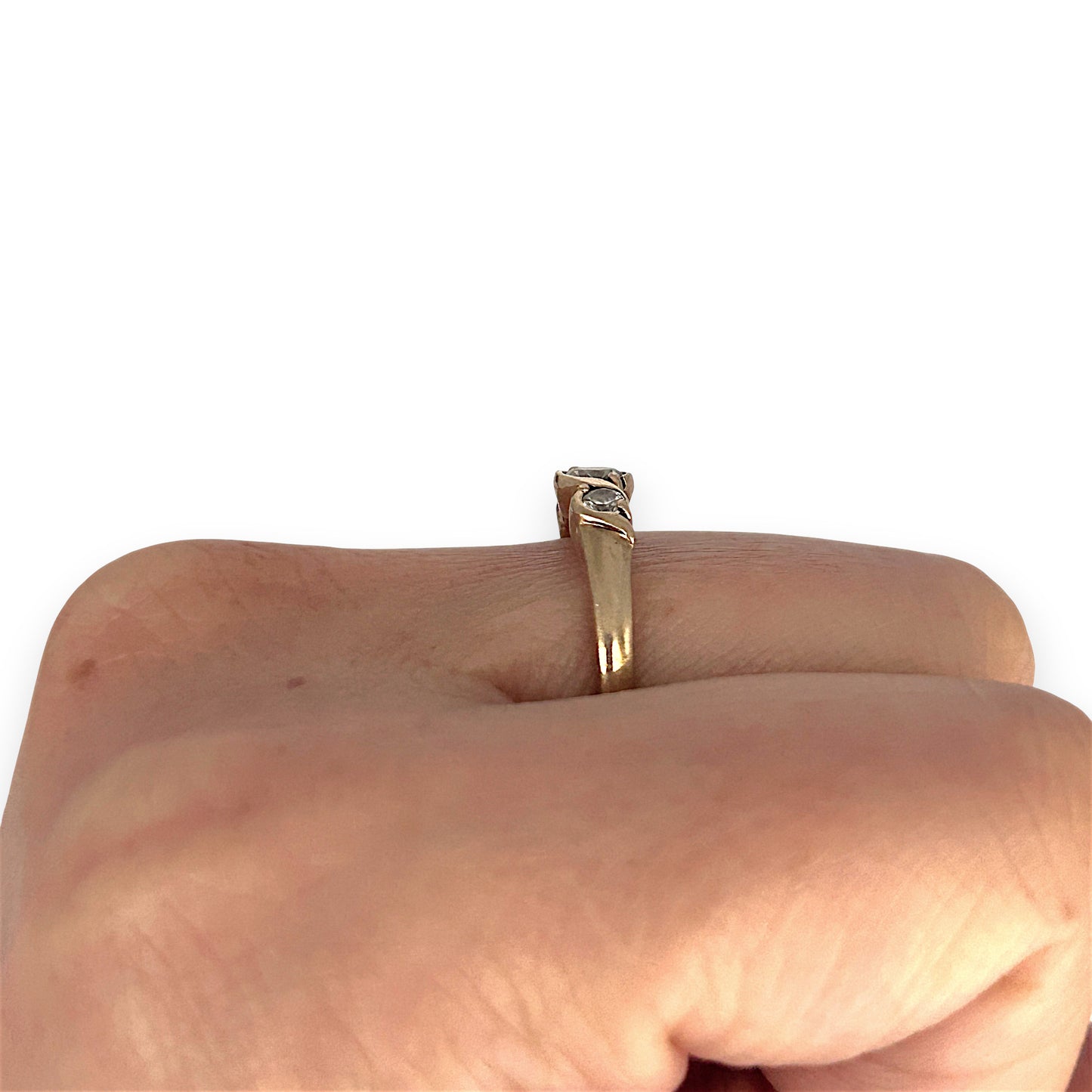 GOLD DEAL | 9ct (9K) Gold Trio Sparkle Ring
