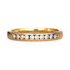 GOLD DEAL | 9ct (9K) Gold Brilliance Band Ring with Diamonds Size M