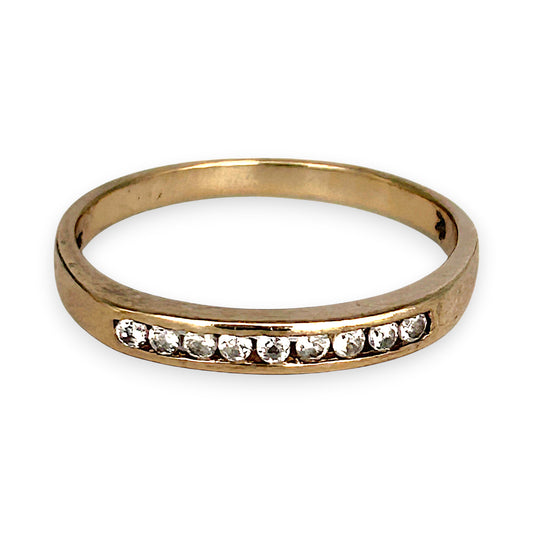 GOLD DEAL | 9ct (9K) Gold Gilded Glow Ring Size O