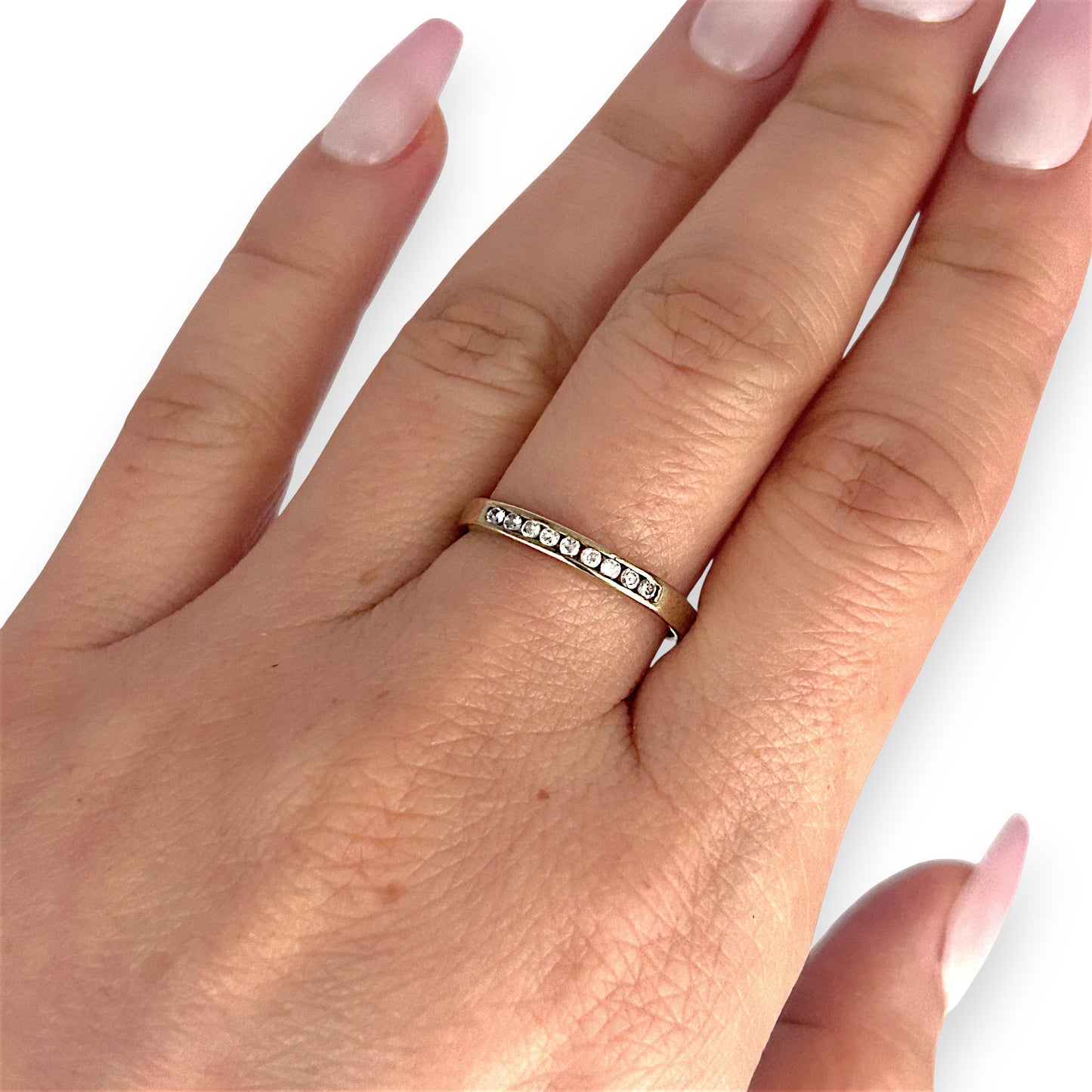GOLD DEAL | 9ct (9K) Gold Gilded Glow Ring Size O