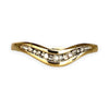 GOLD DEAL | 9ct (9K) Gold Velora Diamond Wave Ring Size L