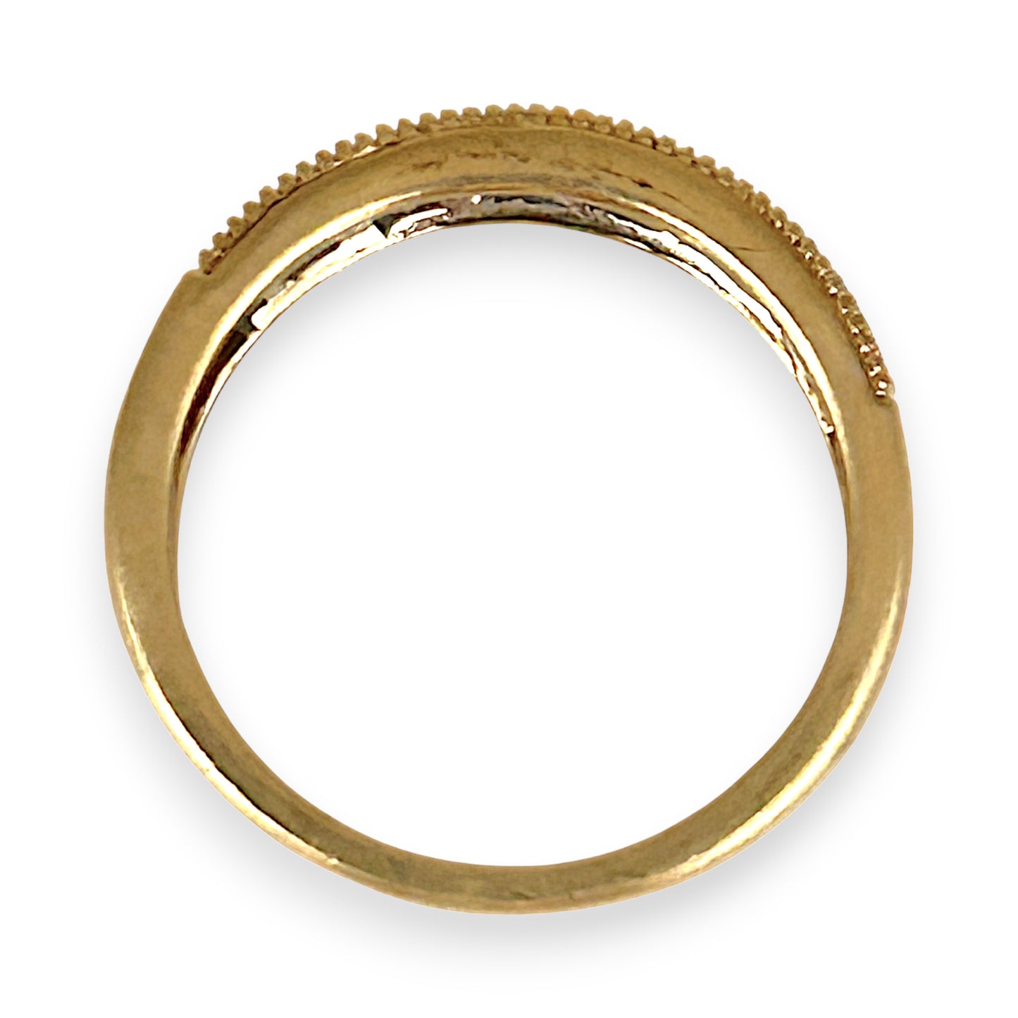 GOLD DEAL | 9ct (9K) Gold Eternal Glow Diamond Channel Ring Size M