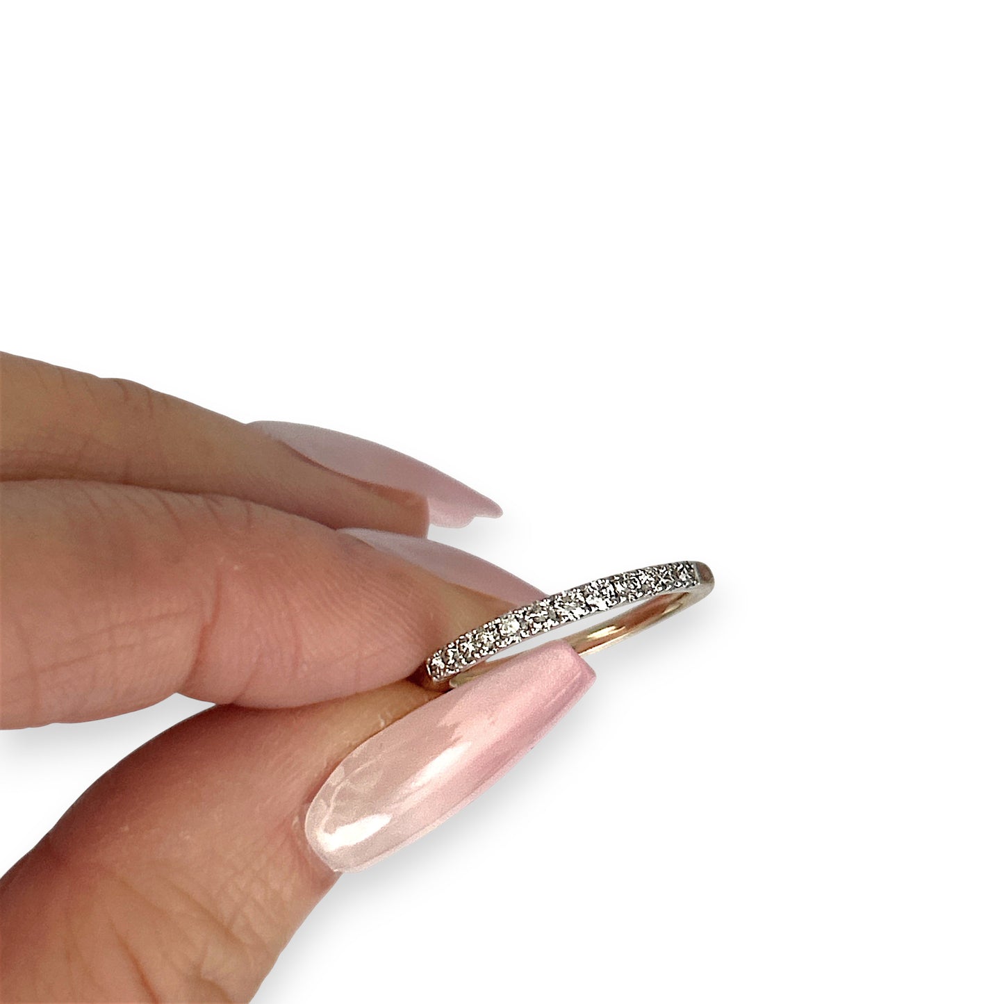 GOLD DEAL | 9ct (9K) Y/W Gold Harmony Glow Ring with Diamonds Size L