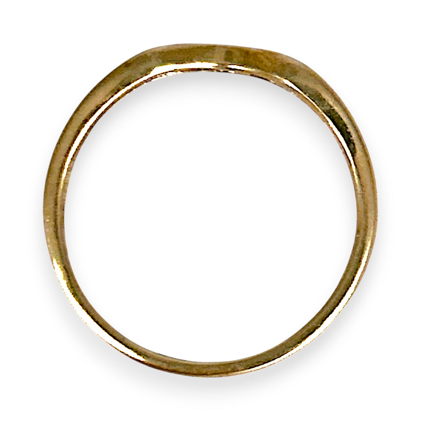 GOLD DEAL | 9ct (9K) Gold Golden Curve Diamond Ring Size O 1/2