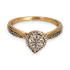 GOLD DEAL | 9ct (9K) Gold Radiant Teardrop Diamond Ring N 1/2