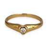 GOLD DEAL | 9ct (9K) Gold Heartlight Diamond Ring Size M 1/2