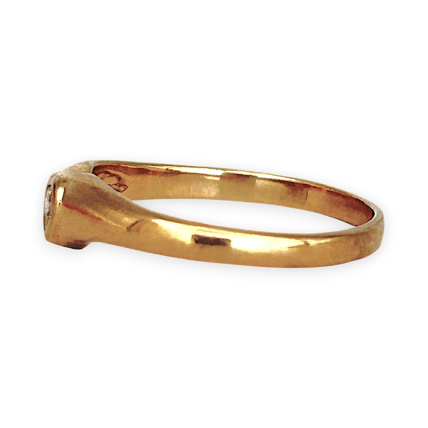 GOLD DEAL | 9ct (9K) Gold Heartlight Diamond Ring Size M 1/2