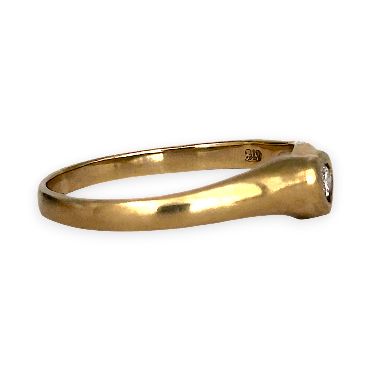 GOLD DEAL | 9ct (9K) Gold Heartlight Diamond Ring Size M 1/2
