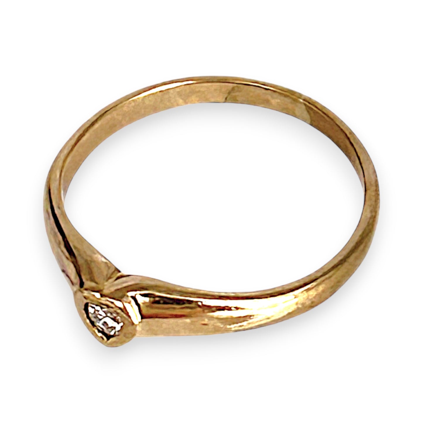 GOLD DEAL | 9ct (9K) Gold Heartlight Diamond Ring Size M 1/2