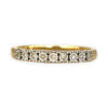 GOLD DEAL | 9ct (9K) Gold PROUNDS Refurbished Lustre Line Diamond Ring Size O