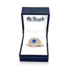GOLD DEAL | 9ct (9K) Gold Blue Sapphire & Diamond Refurbished Ring Valuation $2,200