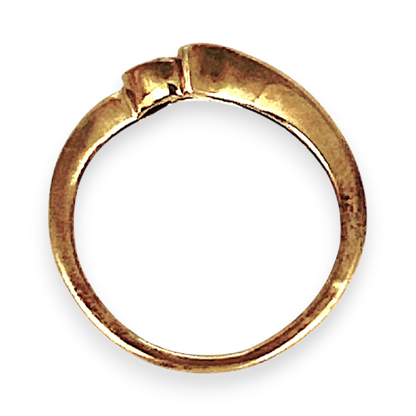 GOLD DEAL | 9ct (9K) Gold Asymmetrical Elegance with Round & Baguette Cuts Ring