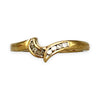 GOLD DEAL | 9ct (9K) Gold Asymmetrical Elegance with Round & Baguette Cuts Ring