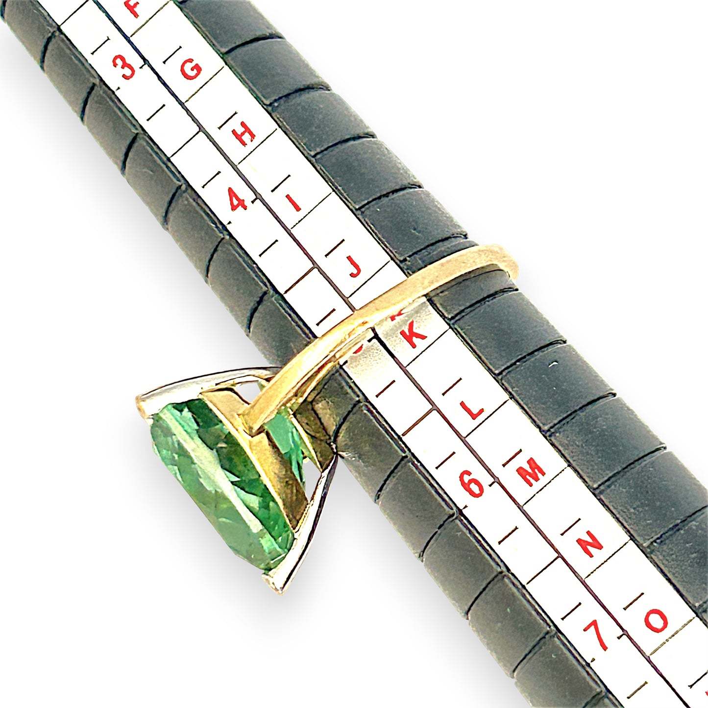 GOLD DEAL | 9ct (9K) Gold Heart of Verdant Fire 7.70ct Quartz Diamond Ring Valuation $1,600