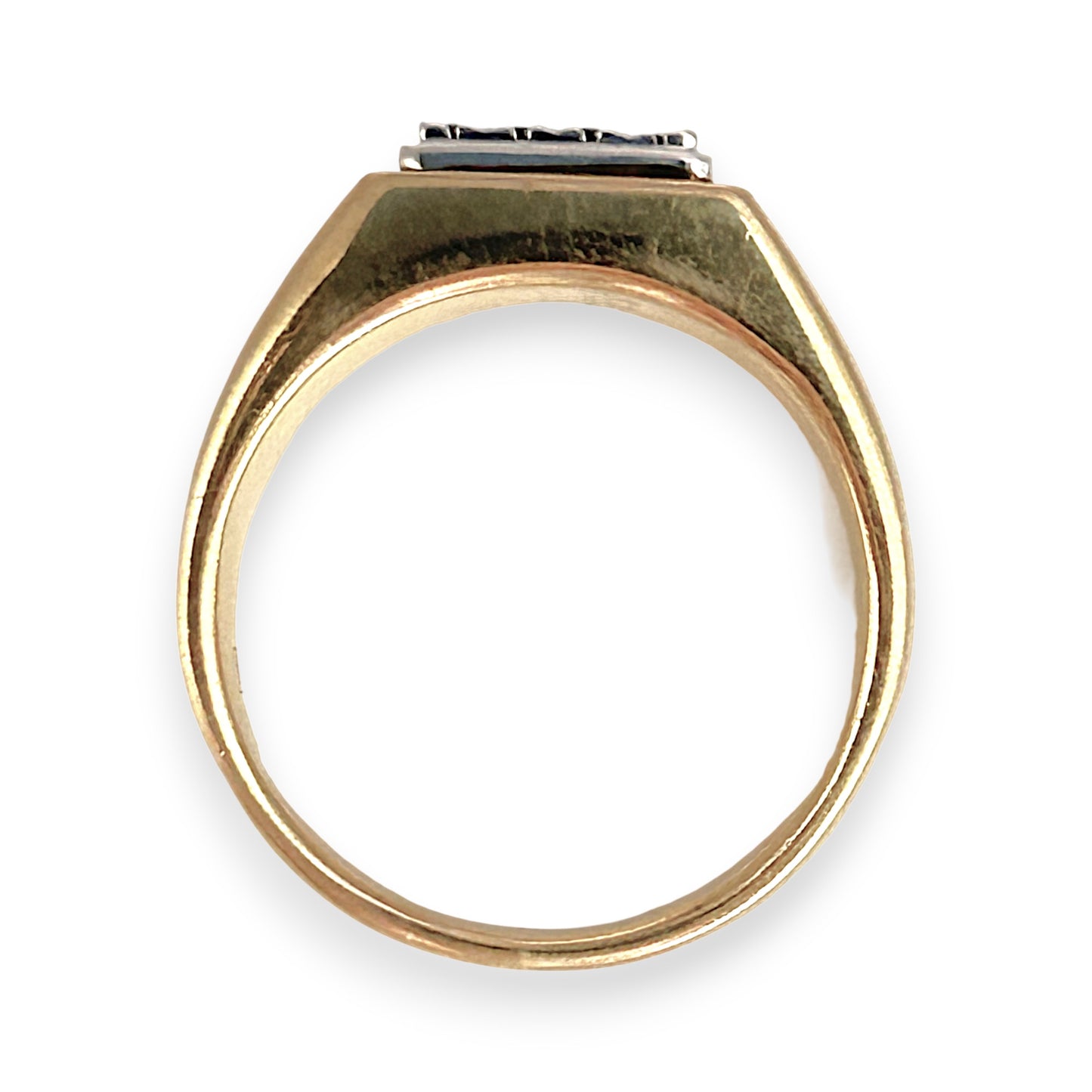 GOLD DEAL | FLASH SALE 9ct (9K) Gold Black Stones Dress Ring Valuation $2,850