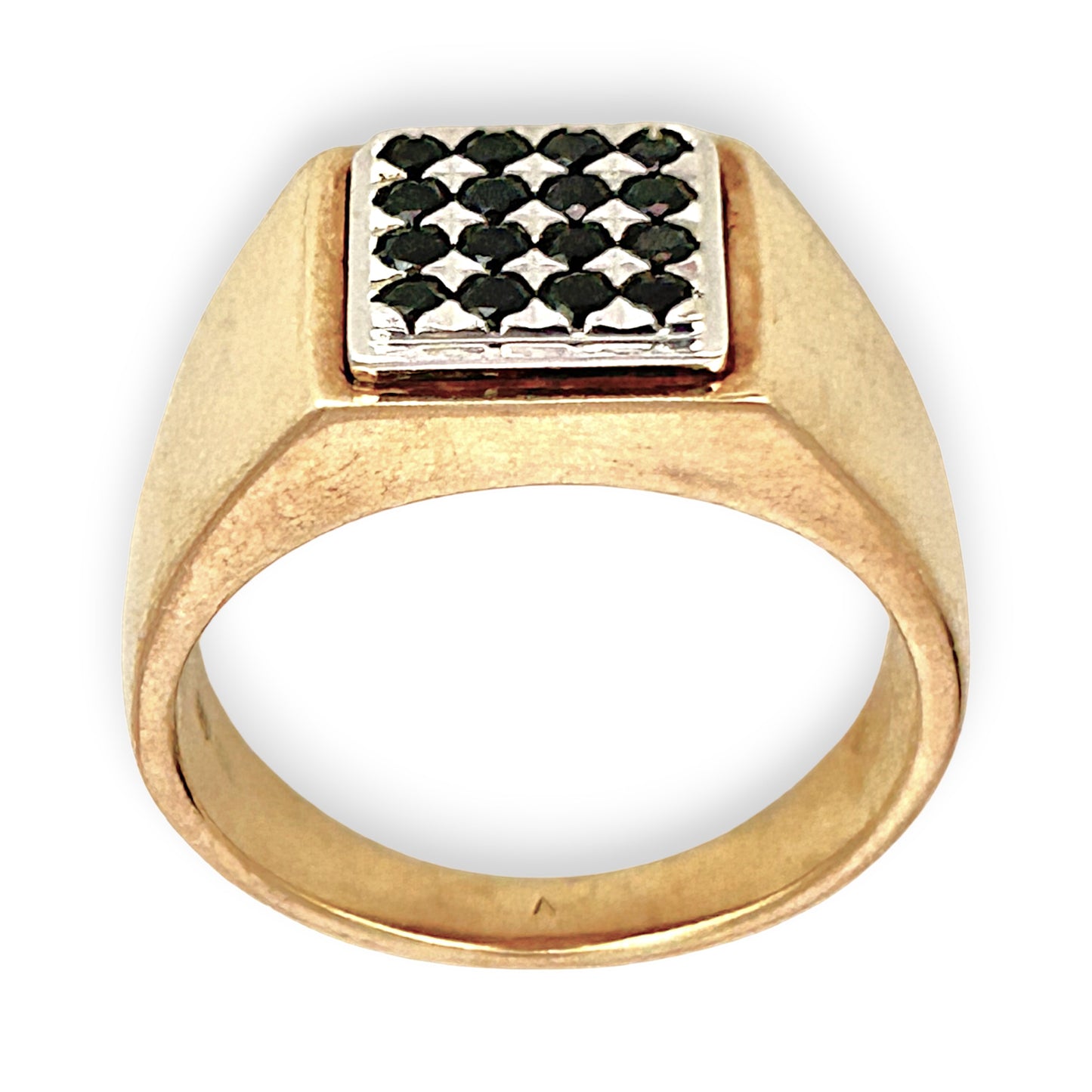 GOLD DEAL | FLASH SALE 9ct (9K) Gold Black Stones Dress Ring Valuation $2,850