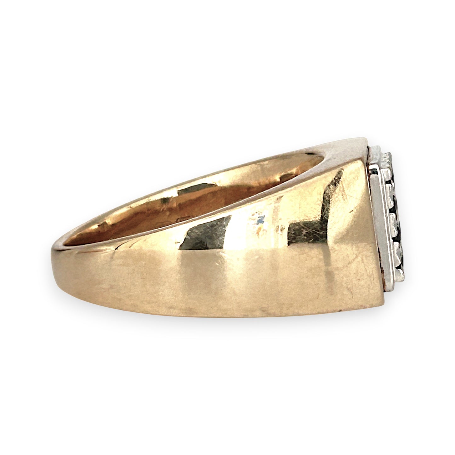 GOLD DEAL | FLASH SALE 9ct (9K) Gold Black Stones Dress Ring Valuation $2,850