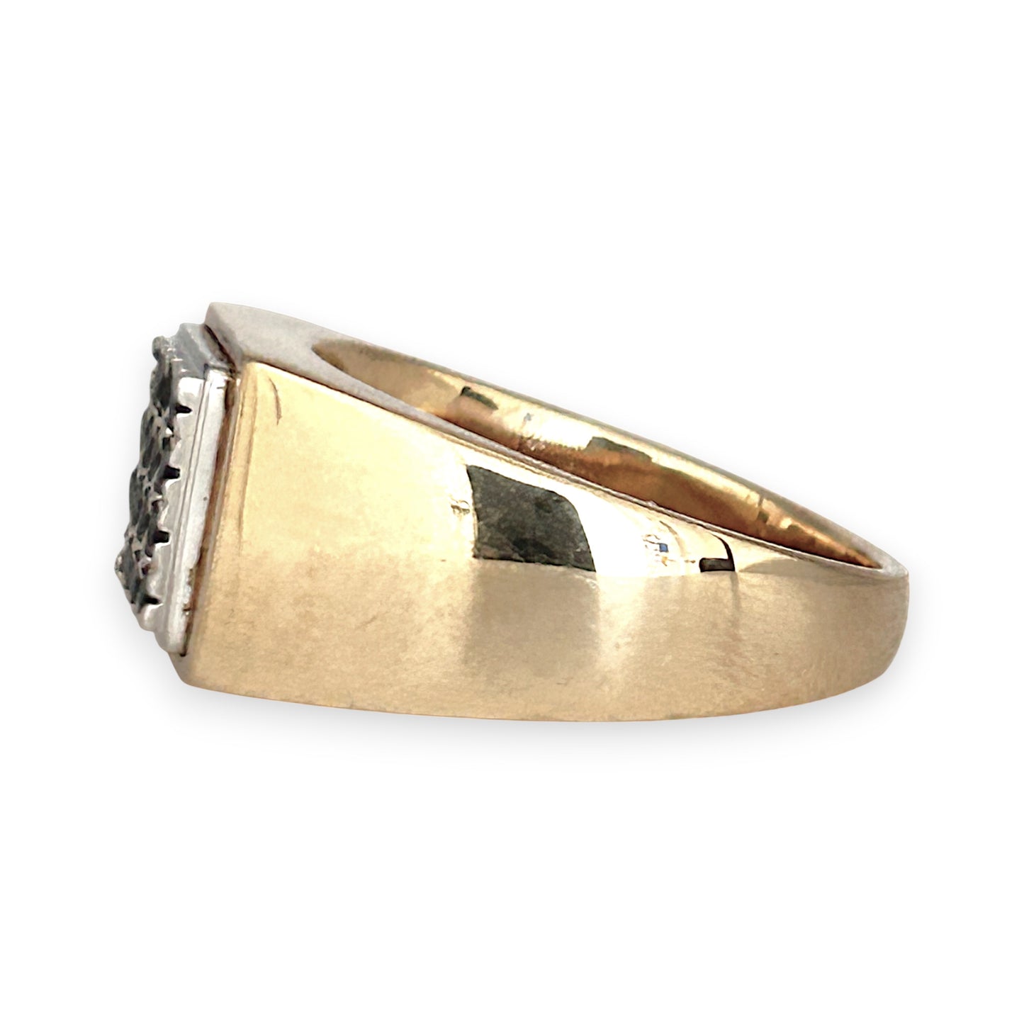 GOLD DEAL | FLASH SALE 9ct (9K) Gold Black Stones Dress Ring Valuation $2,850