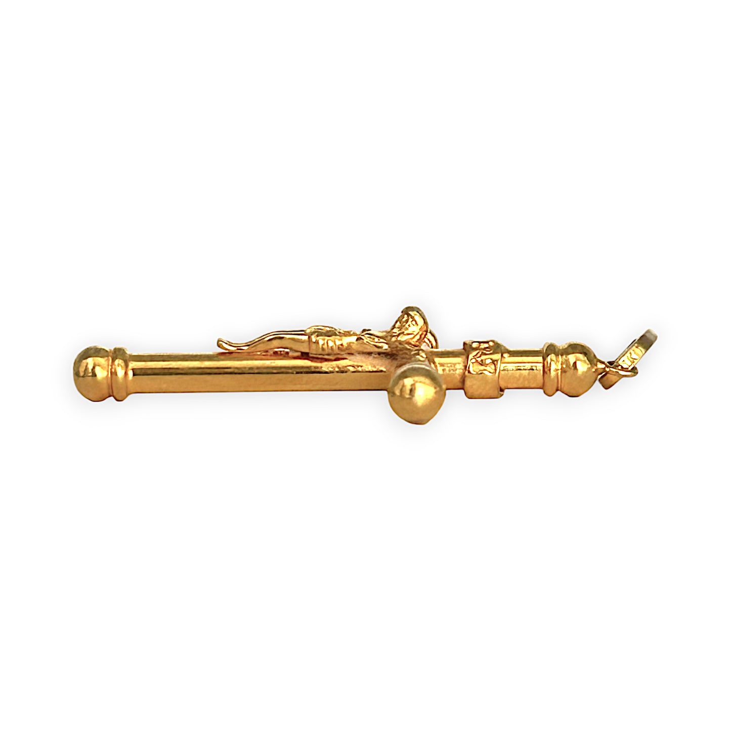 GOLD DEAL | 21K Gold Crucifix Rounded Cross Pendant